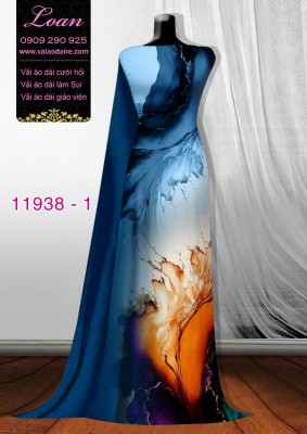 Vải áo dài hoa in 3D-DT 11938