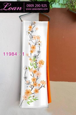 Vải áo dài in hoa 3D-DT 11984