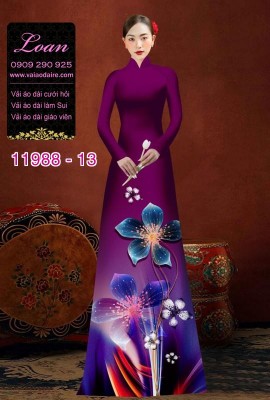 Vải áo dài in hoa 3D-DT 11988