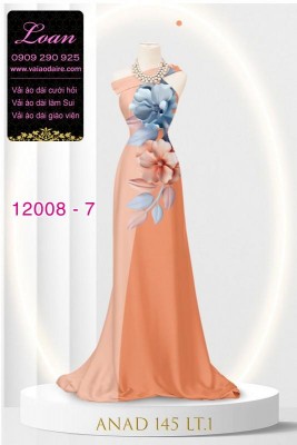 Vải áo dài in hoa 3D-DT 12008