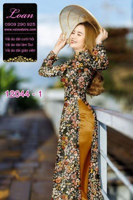 Vải áo dài in hoa 3D-DT 12044