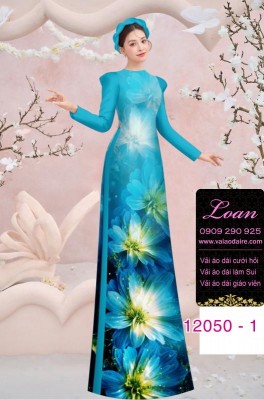 Vải áo dài in hoa 3D-DT 12050