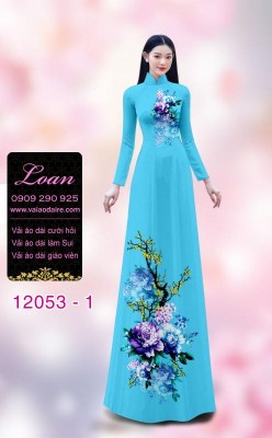 Vải áo dài in hoa 3D-DT 12053