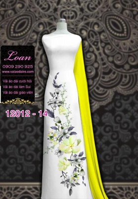 Vải áo dài in hoa 3D-DT 12012