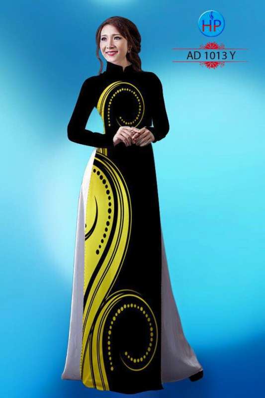 Vải áo dài hoa văn lớn