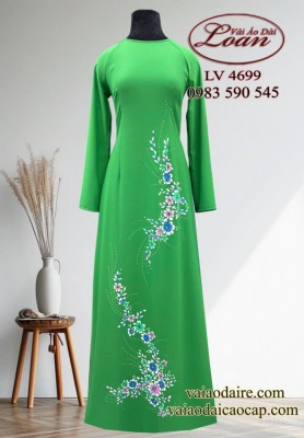 Áo dài vẽ hoa dây-ADTK 12327