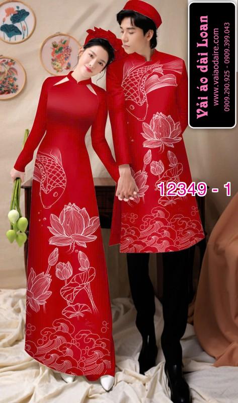 Vải áo dài đôi nam nữ