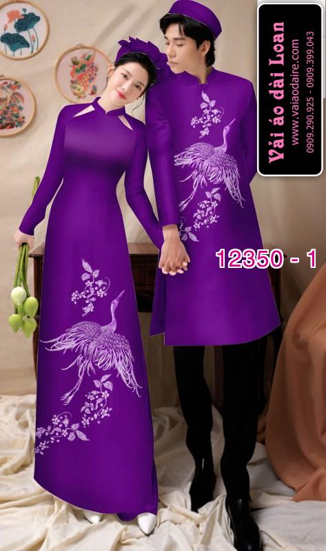 Vải áo dài đôi nam nữ