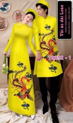 Vải áo dài đôi nam nữ-DT 12352