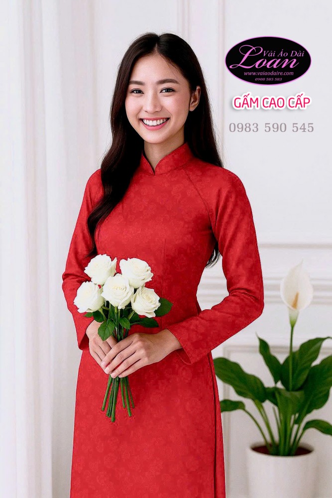 Vải áo dài gấm Thái Tuấn
