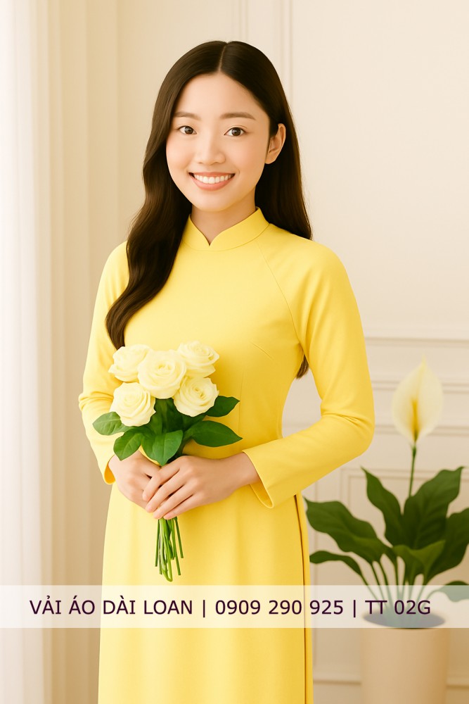 Vải áo dài lụa màu trơn