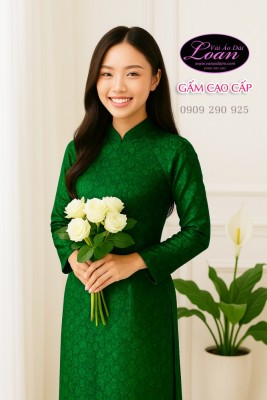 Vải áo dài gấm Thái Tuấn-GT 12396