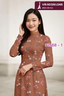 Vải áo dài hoa nhỏ toàn thân-DT 12568