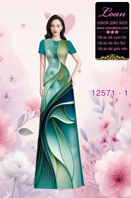 Vải áo dài họa tiết lập thể-DT 12571