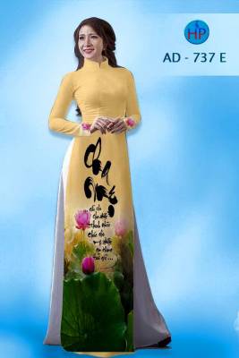 Vải áo dài chữ Thư Pháp-DT 1341