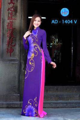 Vải áo dài hoa 3D-DT 1598