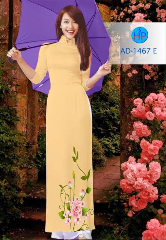 Vải áo dài hoa dưới
