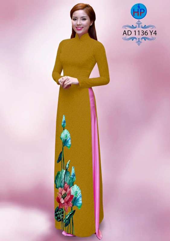 Vải áo dài hoa Sen