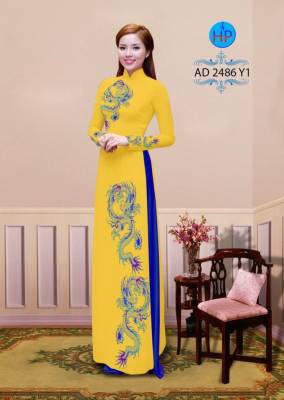 Vải áo dài Rồng bay-DT 2184