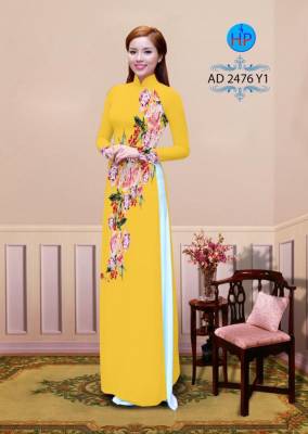 Vải áo dài hoa 3D-DT 2192