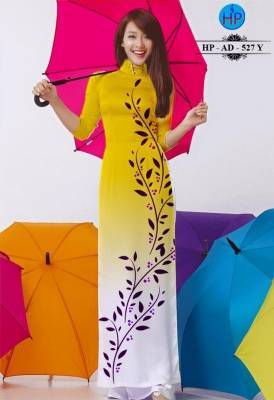 Vải áo dài Lụa hoa nhí toàn thân-DT 227