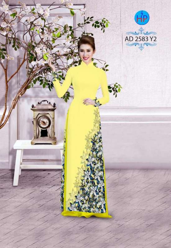 Vải áo dài hoa xéo