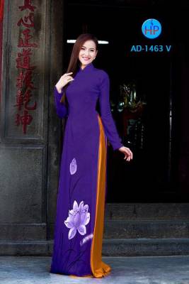 Vải áo dài hoa Sen-DT 2456