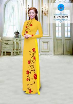 Vải áo dài hoa dây-DT 2737