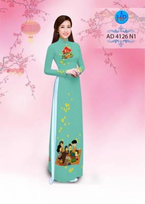 Vải áo dài tết sum vầy-DT 2787