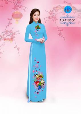 Vải áo dài bánh chưng ngày tết-DT 2793