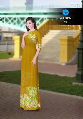 Vải áo dài hoa nhỏ-DT 2855