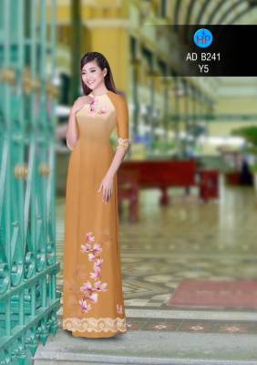 Vải áo dài hoa mờ-DT 2858