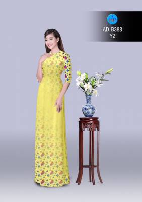 Vải áo dài hoa nhí-DT 2868