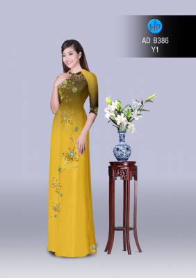 Vải áo dài hoa văn lấp lánh-DT 2877