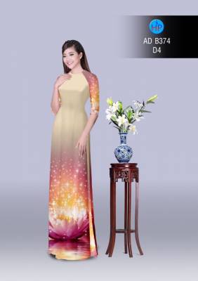 Vải áo dài hoa Sen 3D-DT 2909