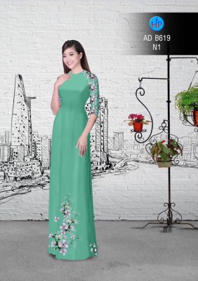 Vải áo dài hoa dây-DT 2975