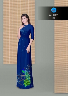 Vải áo dài chim Công-DT 3051