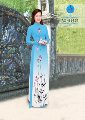 Vải áo dài hoa Sen dây-DT 3057