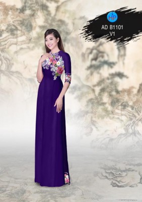 Vải áo dài hoa chùm-DT 3213