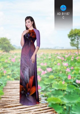 Vải áo dài hoa 3D-DT 3293