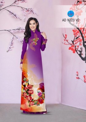 Vải áo dài hồng dây-DT 3381