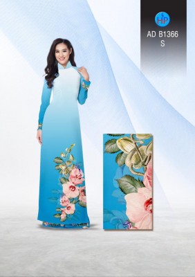 Vải áo dài hoa Lan-DT 3418