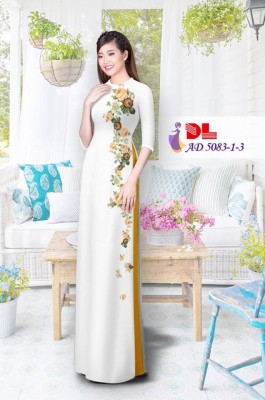 Vải áo dài hoa dây-DT 3466