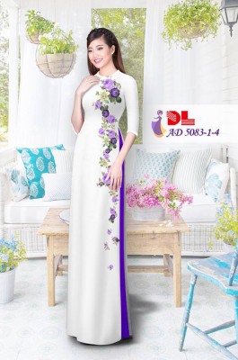 Vải áo dài hoa dây-DT 3466