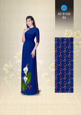 Vải áo dài hoa loa kèn-DT 3497