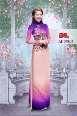 Vải áo dài hoa văn 3D-DT 3591