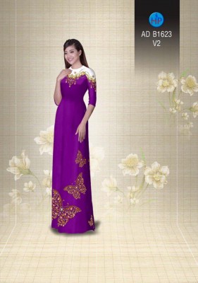 Vải áo dài hoa bướm-DT 3612