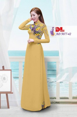 Vải áo dài hoa nhí-DT 3768