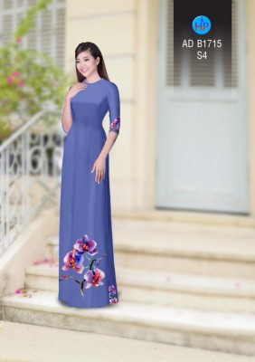 Vải áo dài hoa Lan-DT 3784