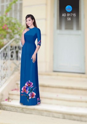 Vải áo dài hoa Lan-DT 3784